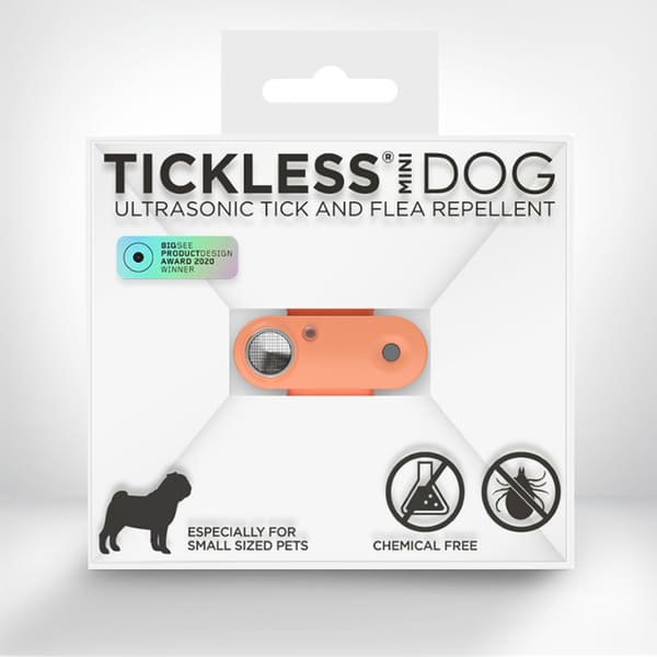 Ultraskaņas pretērču ierīce suņiem Tickless USB Mini Dog persiku
